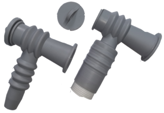 Silicone separable Tee unscreened connector for 17.5kV