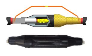 Silicone rubber /EPDM pre-molded straight joint upto 36kV